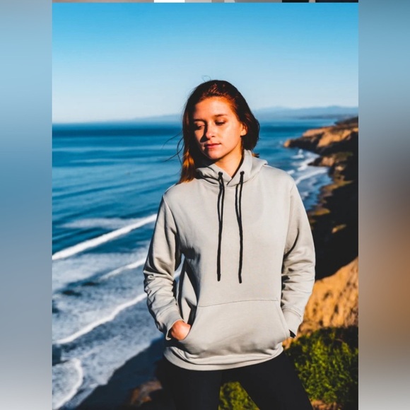 West Path Unisex Organic Cotton Pullover Hoodie Grey , size M Women’s , S Men’s - Picture 1 of 14